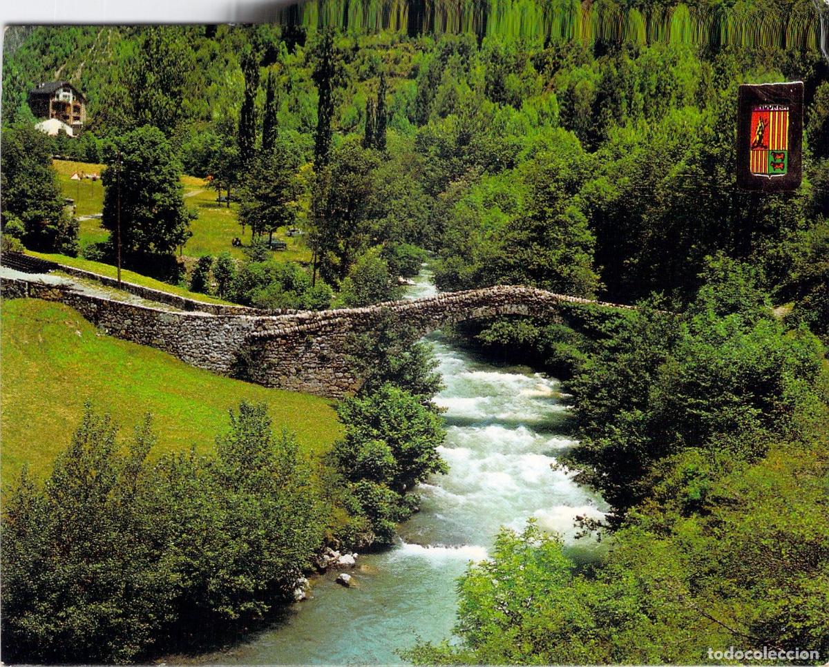 Postales: Postal de Andorra Puente de la Margineda y R&iacute;o Valira