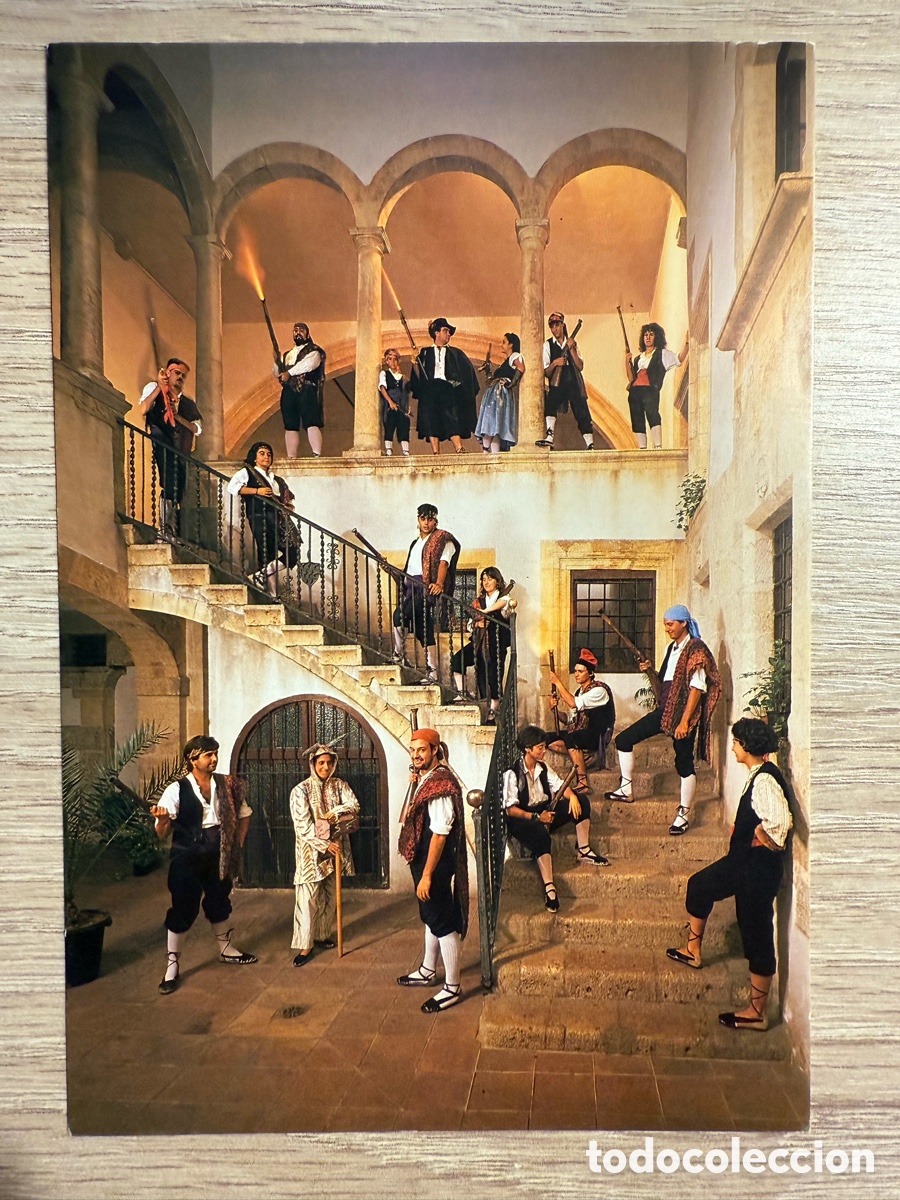 Postales: Postal de les festes № 02 TGN. Ball de Serrallonga. Santa Tecla 1991. Tarragona