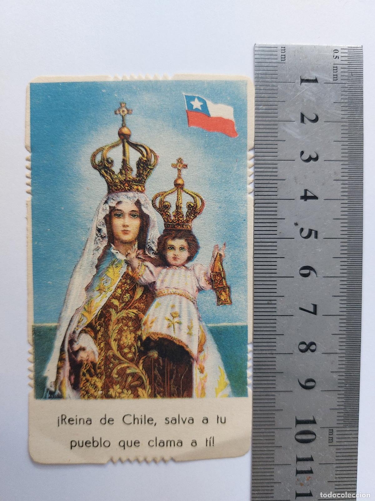 Postales: Estampa de la Virgen del Carmen Patrona de Chile 1944