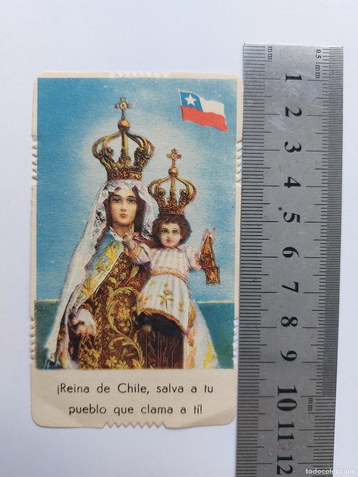 Postales: Estampa de la Virgen del Carmen Patrona de Chile 1944
