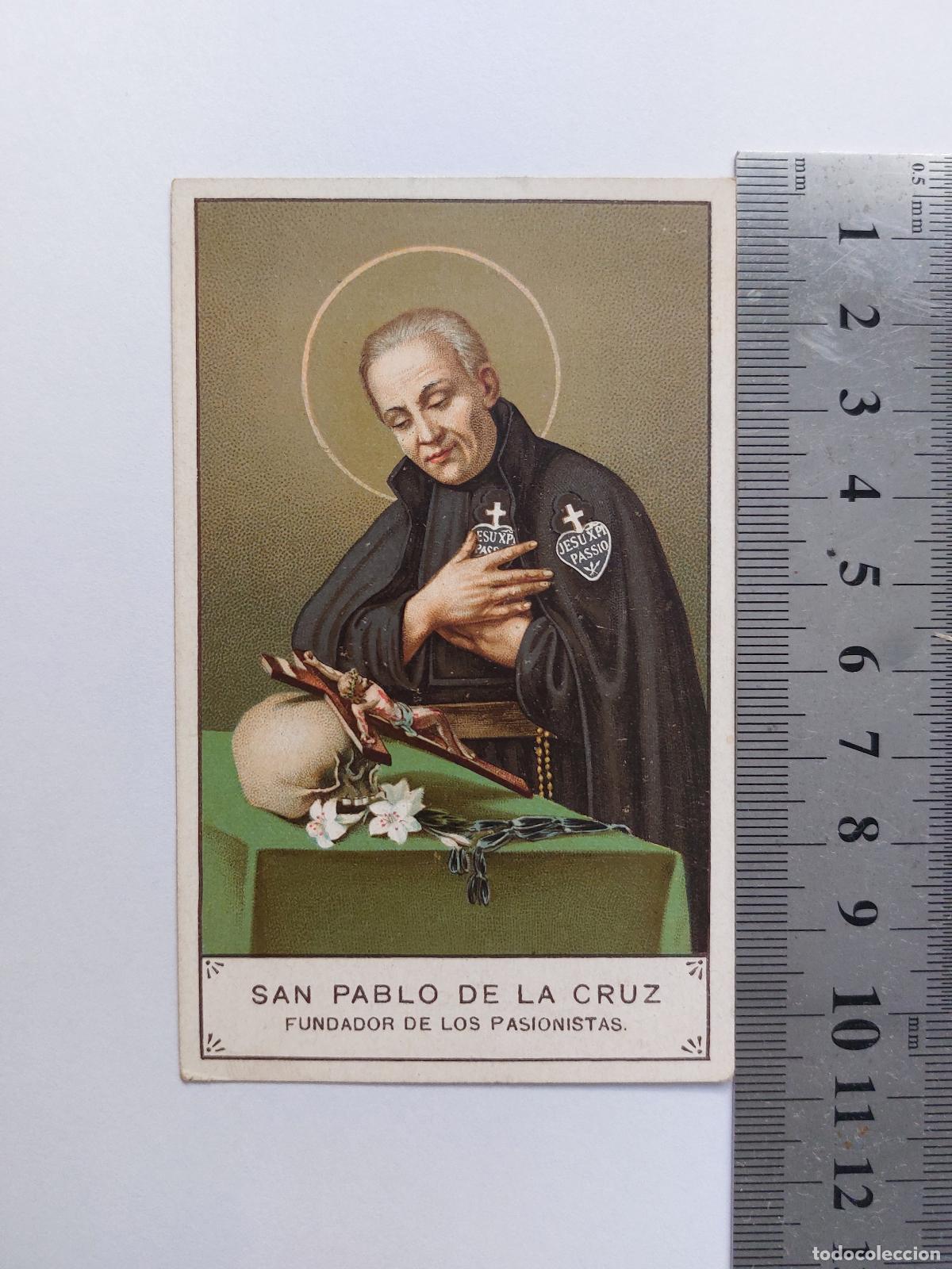 Postales: Estampa de San Pablo de la Cruz, Fundador de los Pasionistas