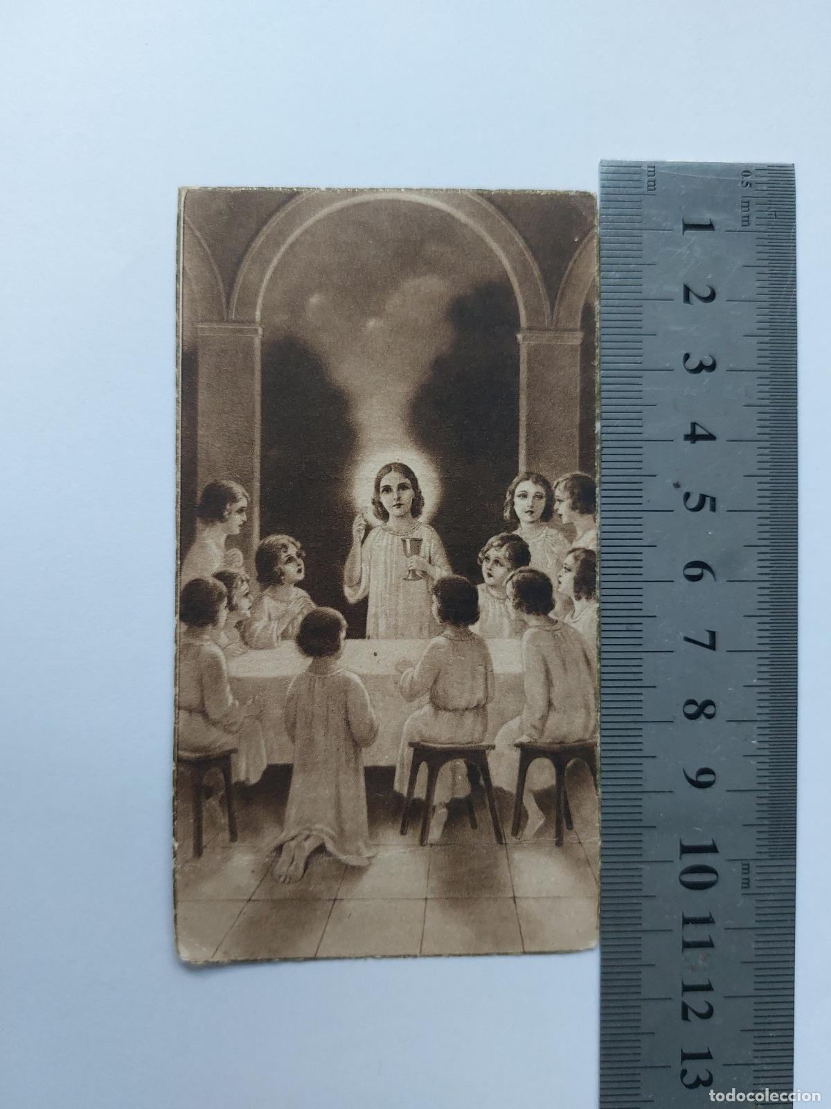Postales: Estampa de recuerdo de Primera Comuni&oacute;n, Ulldecona, 1930