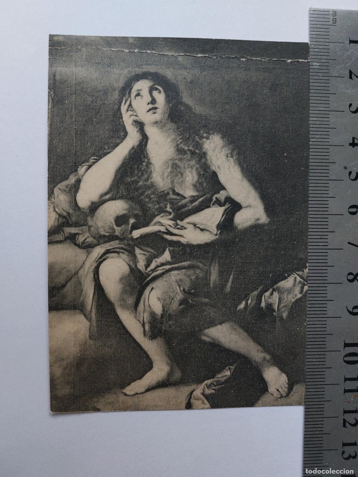 Postales: Estampa de la Magdalena Penitente, reproducci&oacute;n de arte cl&aacute;sico