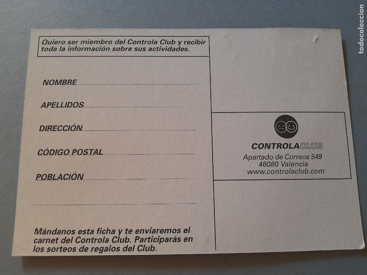 Postales: Postal controla lo que bebes, controlaclub, generalidad valenciana - Foto 2