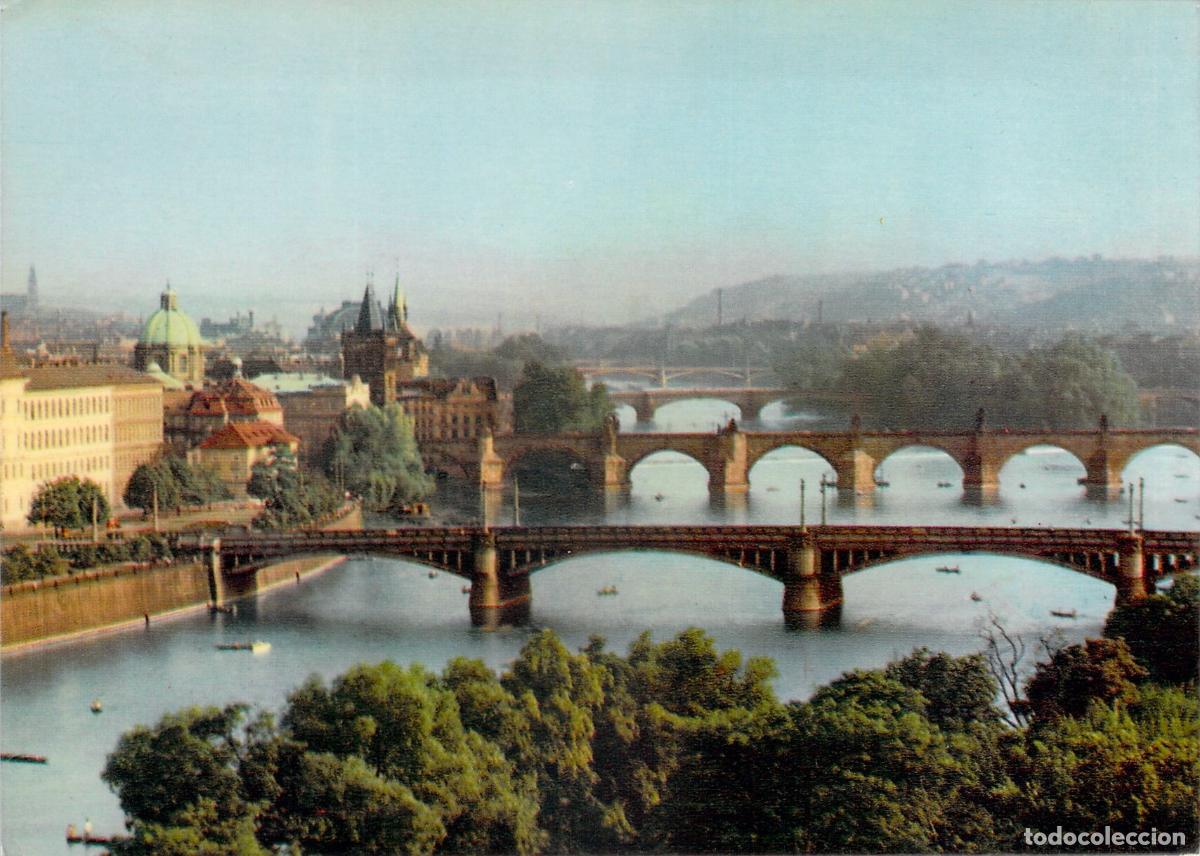 Postales: Postal de los puentes de Praga
