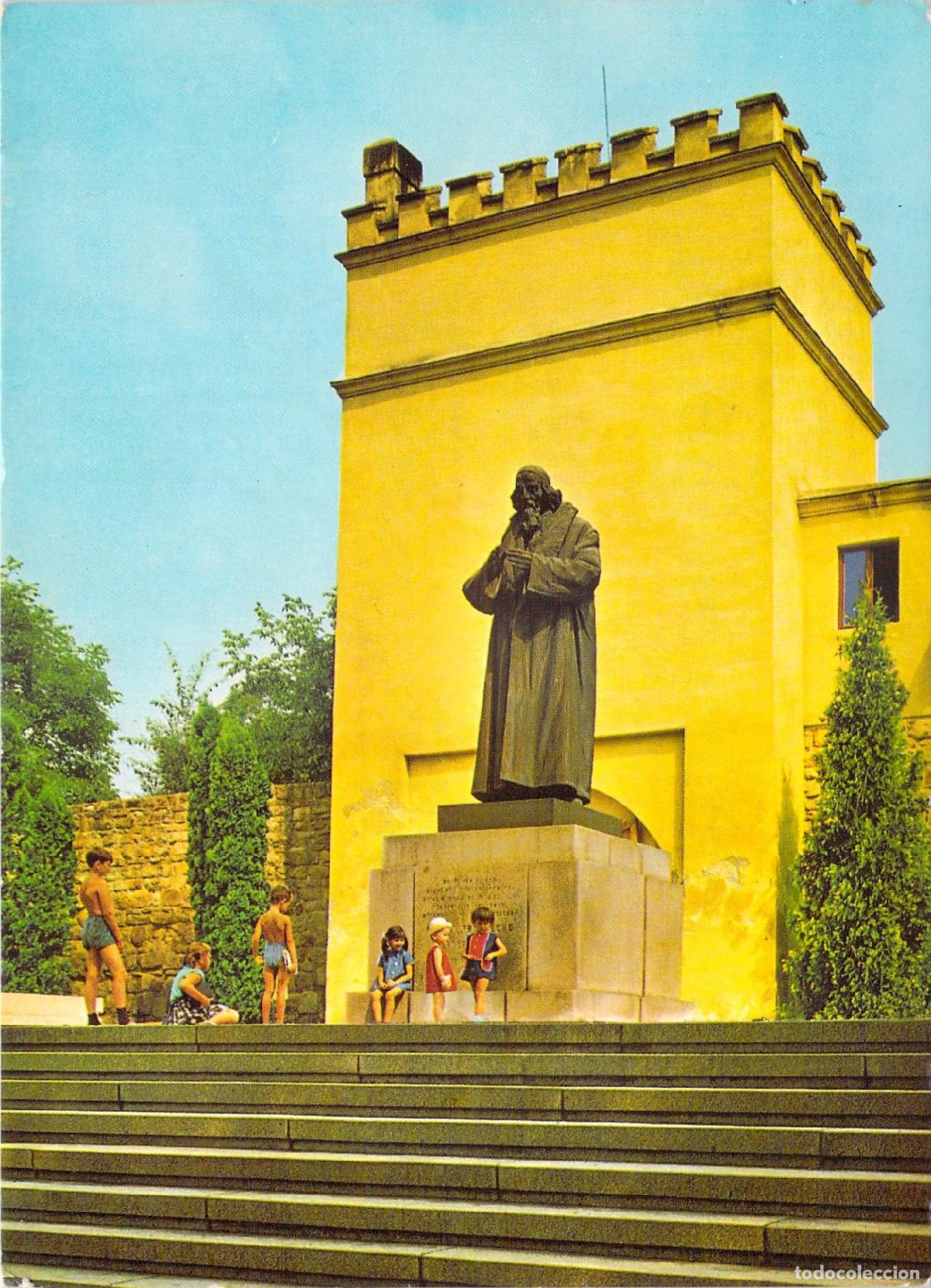 Postales: Postal de Uhersky Brod: Monumento a Jan Amos Komensky