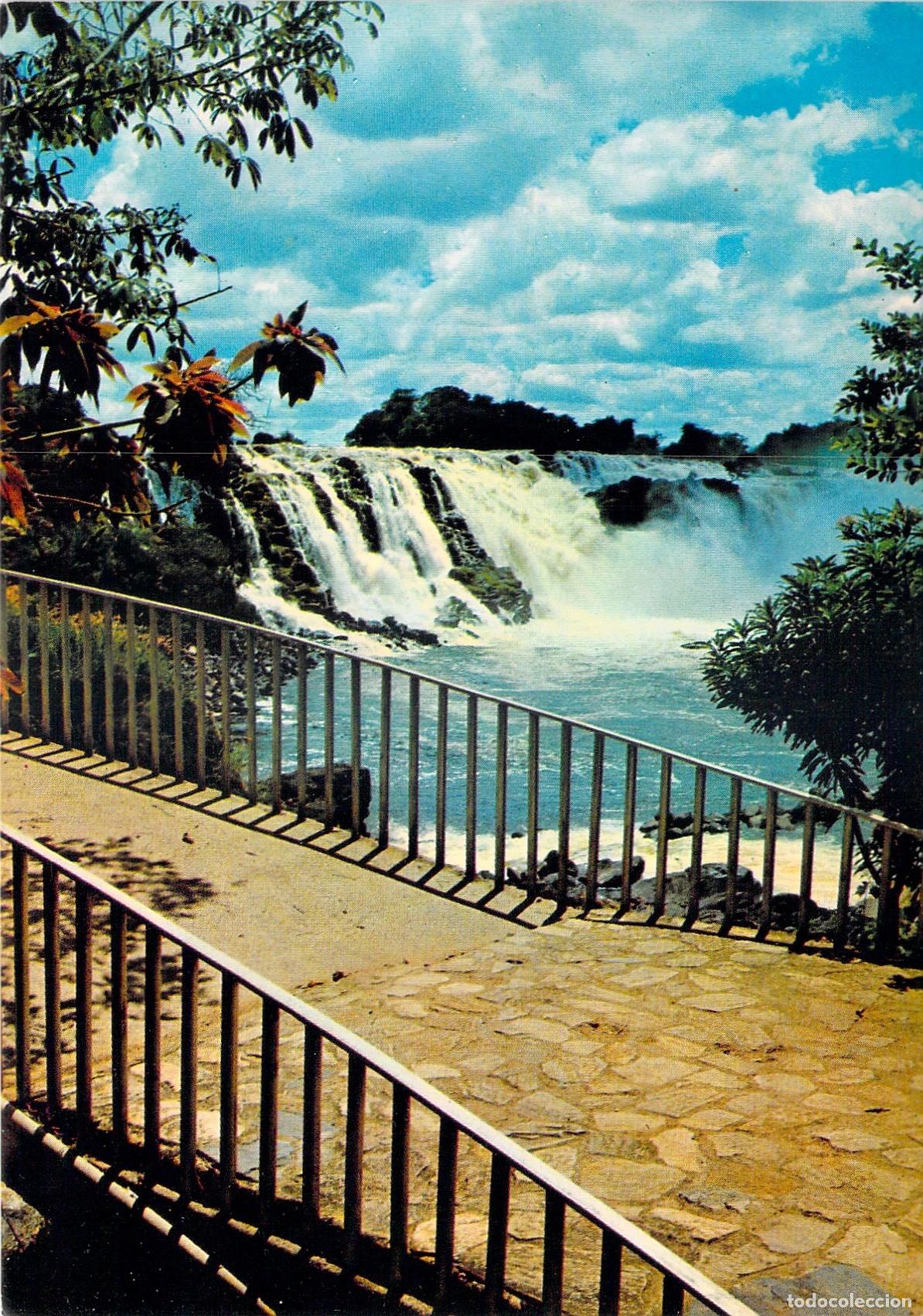 Postales: Postal del Salto La Llovizna en el R&iacute;o Caron&iacute;, Venezuela
