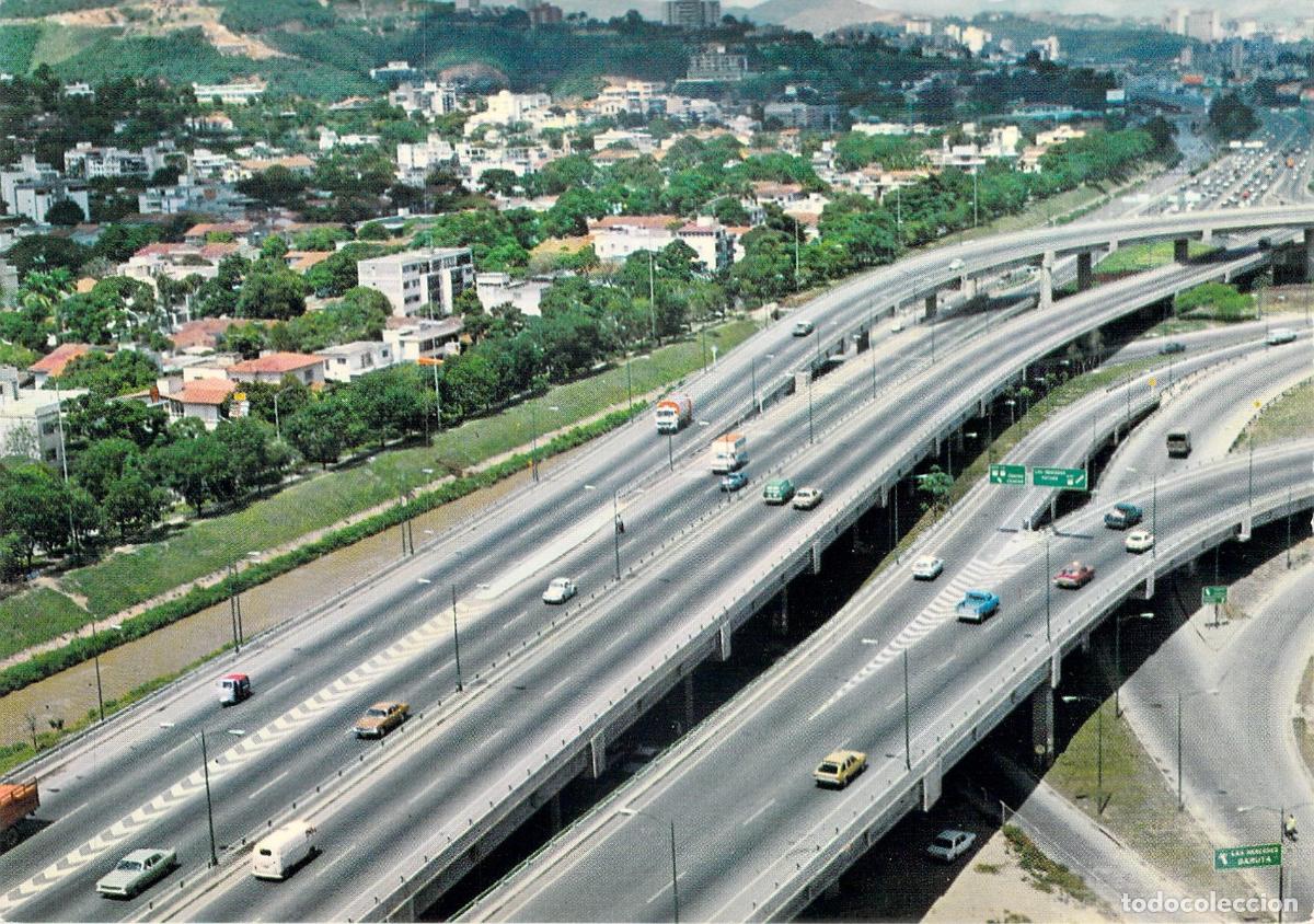 Postales: Postal de Caracas Venezuela, Vista de Autopista
