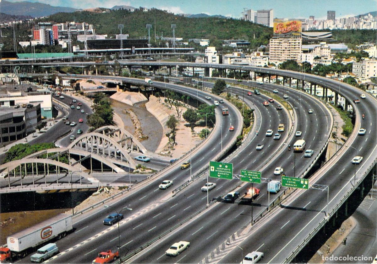 Postales: Postal de la Autopista del Este en Caracas, Venezuela