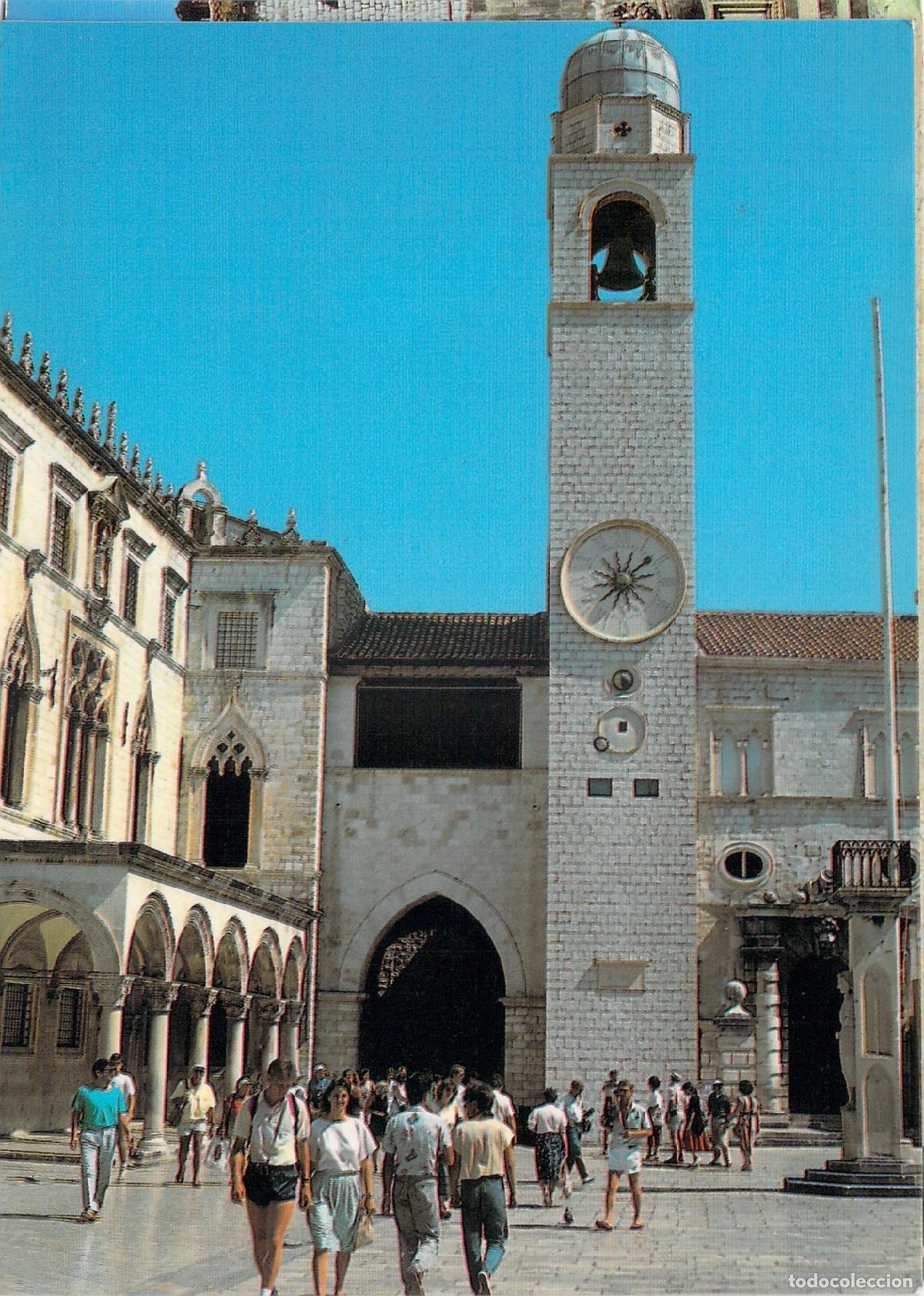 Postales: Postal de Dubrovnik, Torre del Reloj y Plaza Central