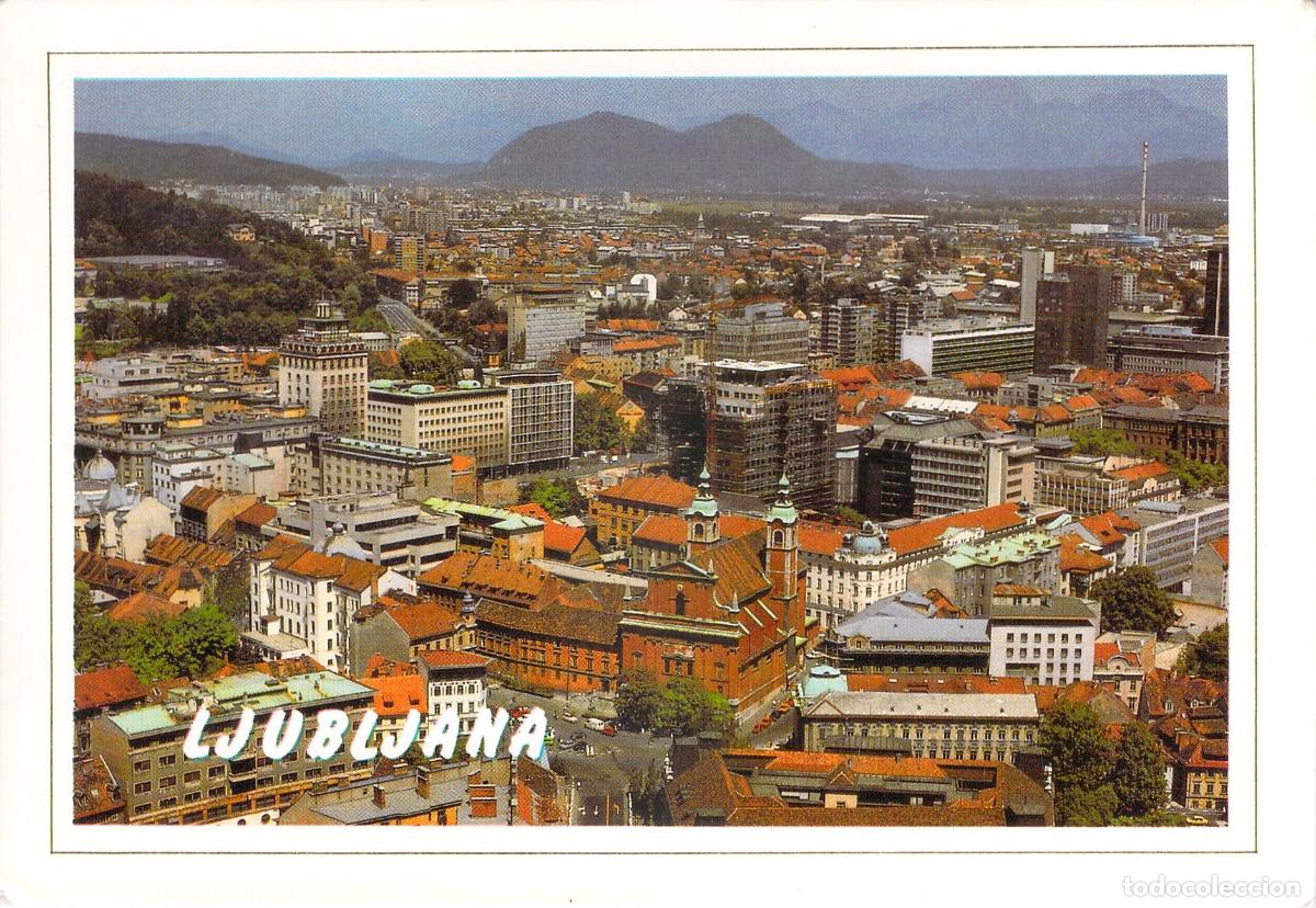 Postales: Postal de Ljubljana Eslovenia vista panor&aacute;mica de la ciudad