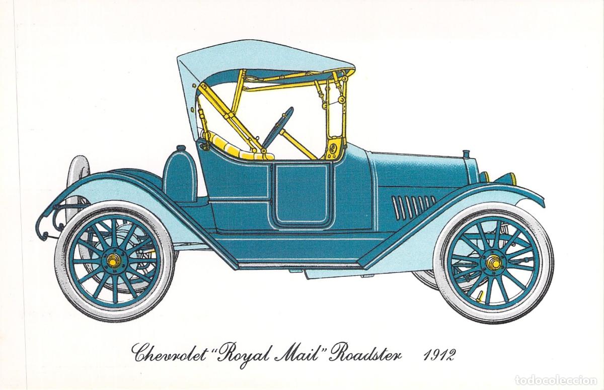 Postales: Postal de Chevrolet Royal Mail Roadster Ilustraci&oacute;n de Autom&oacute;vil