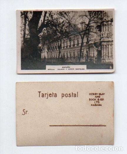 Postales: MINI TARJETA POSTAL DE HENRY CLAY AND BOCK & CO. HABANA. 5,6 X 3,6 CM. ESPA&Ntilde;A, SEVILLA PALACIO...