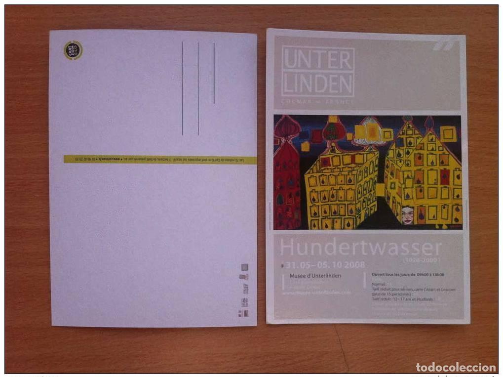 Postales: FRANCIA 2008 EXPOSICI&Oacute;N DE HUNDERTWASSER COLMAR MUSEO UNTERLINDEN