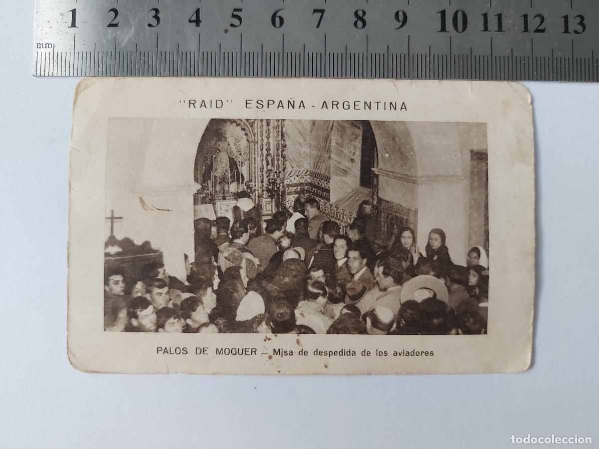 Postales: Estampa hist&oacute;rica: Despedida aviadores Raid Espa&ntilde;a-Argentina en Palos