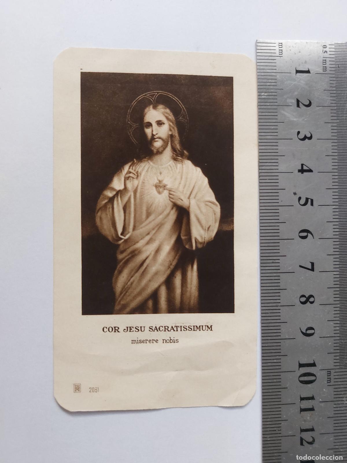 Postales: Estampa Recuerdo Ordenaci&oacute;n Sacerdotal Sagrado Coraz&oacute;n de Jes&uacute;s
