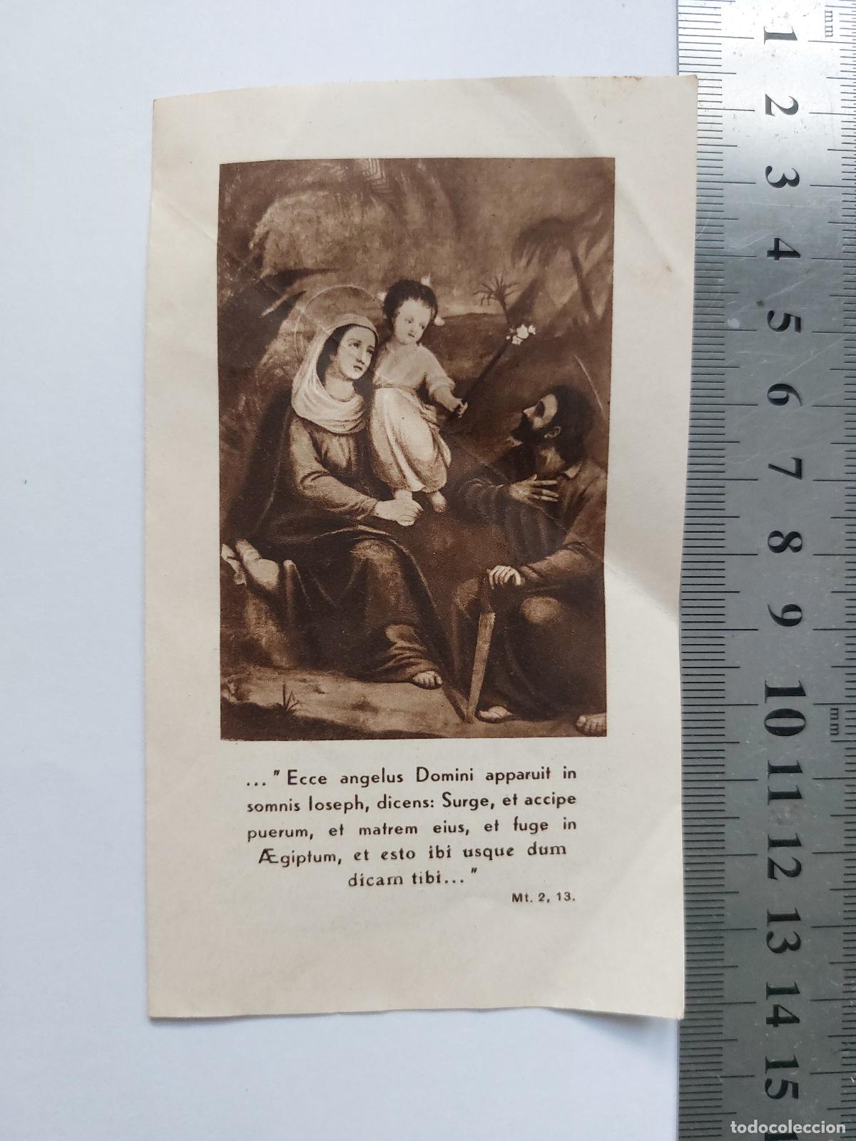 Postales: Estampa con Historia de la Sagrada Familia y Oraci&oacute;n para Vocaciones