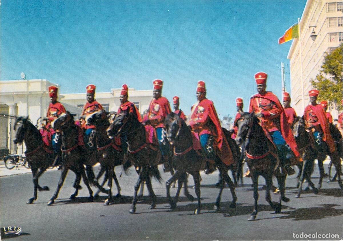 Postales: Postal de la Guardia Roja de Dakar en Senegal