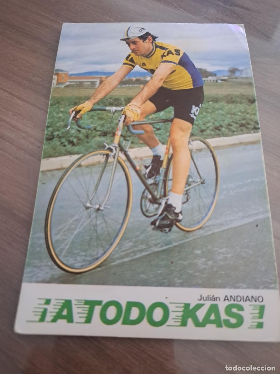 Postales: Postal del ciclistas Juli&aacute;n Andiano (Equipo ciclista KAS 1977)