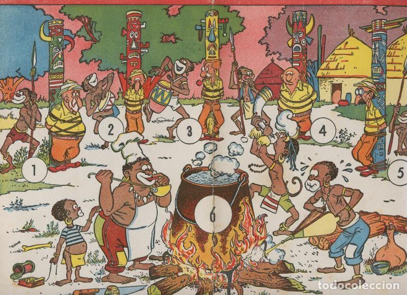 Postales: Carton Juegos Reunidos Geyper: Merienda de Negros, dibujo de Karpa - Varios