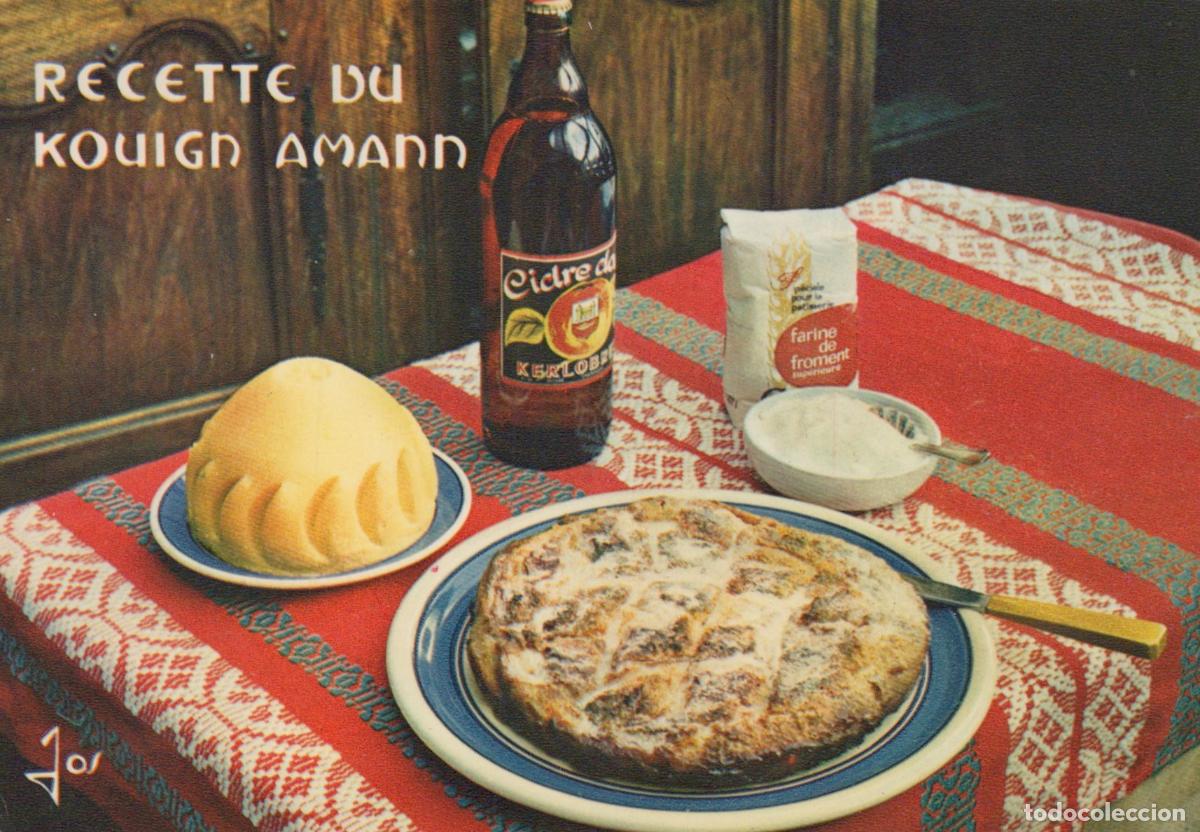 Postales: France Ch&acirc;teaulin Recette Kouign Amann Plat Breton Unposted *YAB163