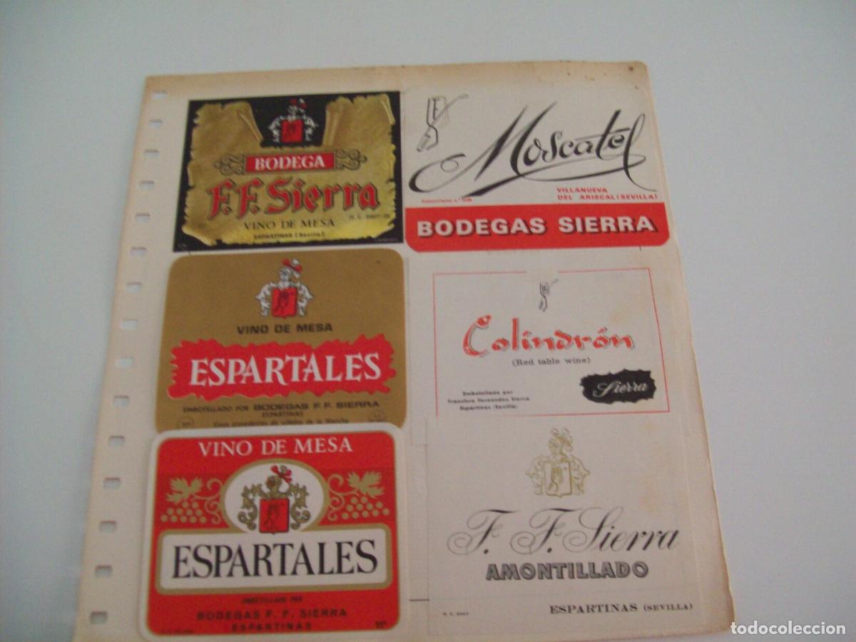 Postais: ETIQUETA LICOR 2299: Vinos de Bodegas Sierra - Varios