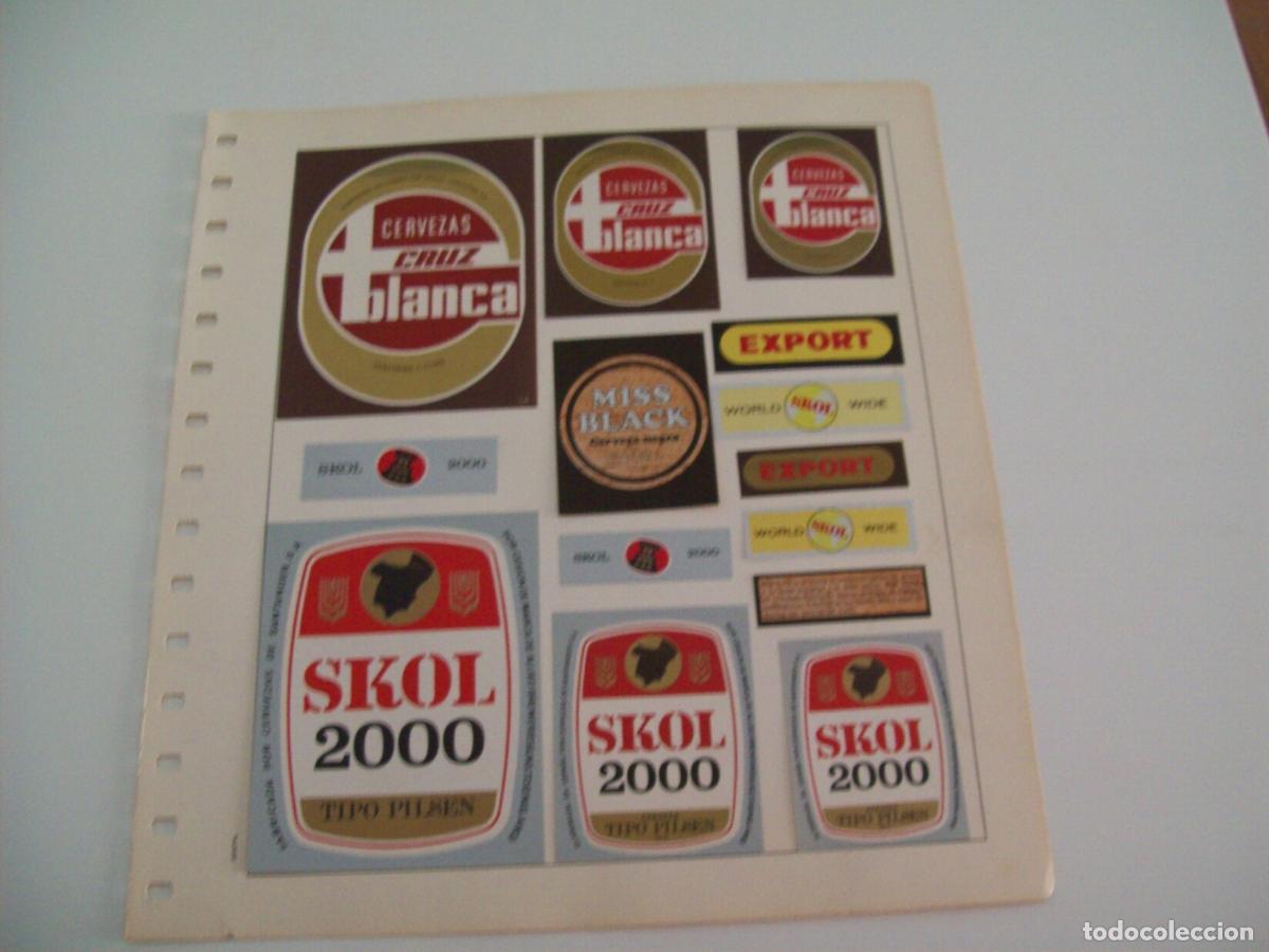 Postales: ETIQUETA LICOR 2309: Cerveza Cruz Blanca y Skol 2000 - Varios