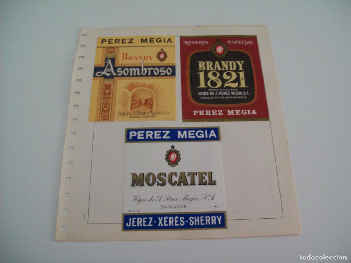 Postales: ETIQUETA LICOR 2256: Brandy Perez Megia - Varios