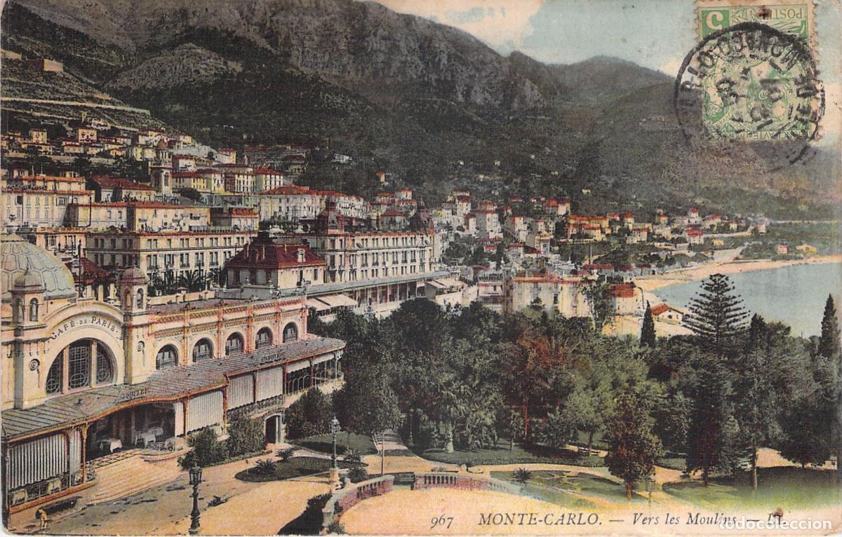 Postales: Postal de Monte Carlo Vers les Moulins