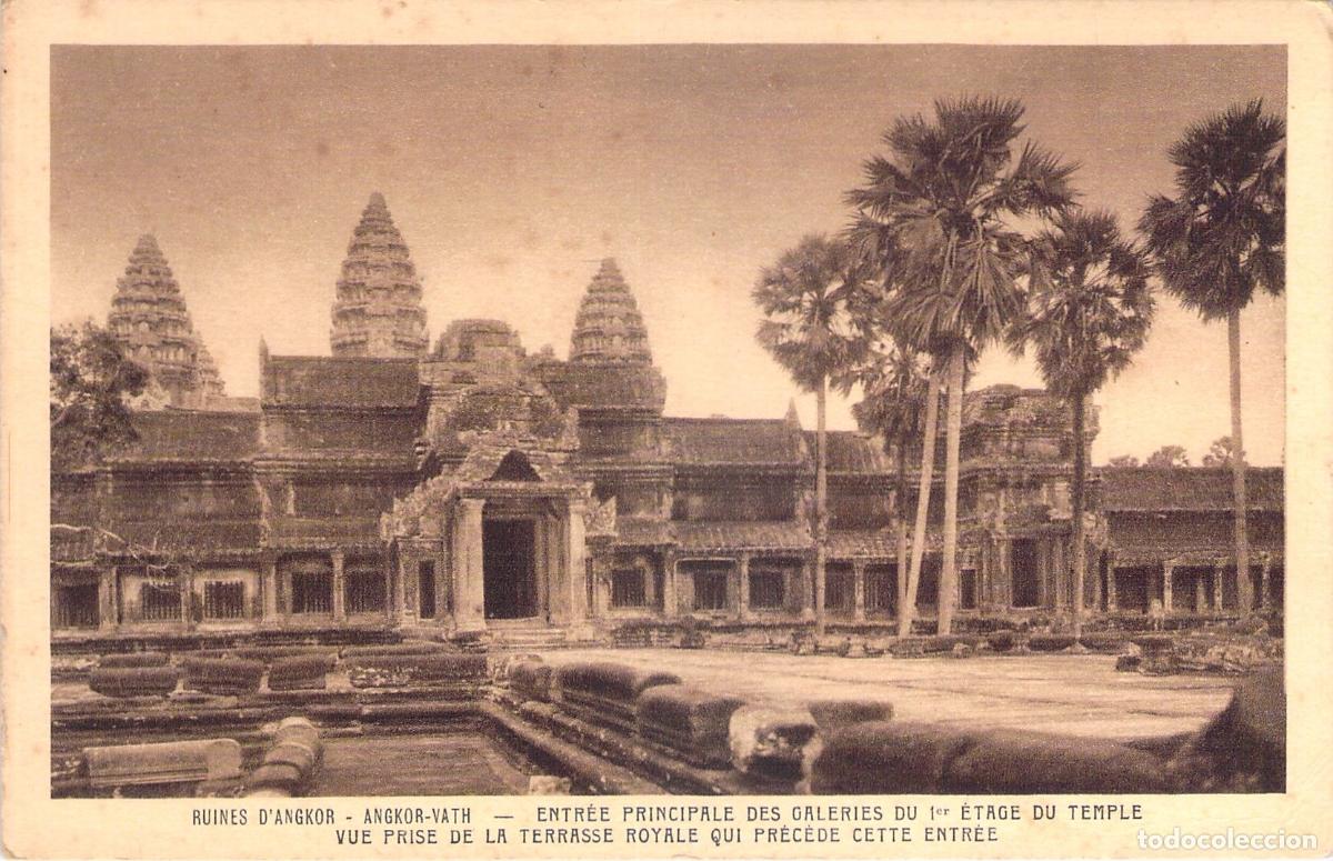 Postales: Postal de las ruinas de Angkor Wat en Camboya