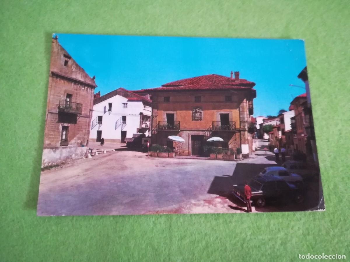 Postales: Postal antigua circulada Comillas Santander plaza y hotel San Pedro