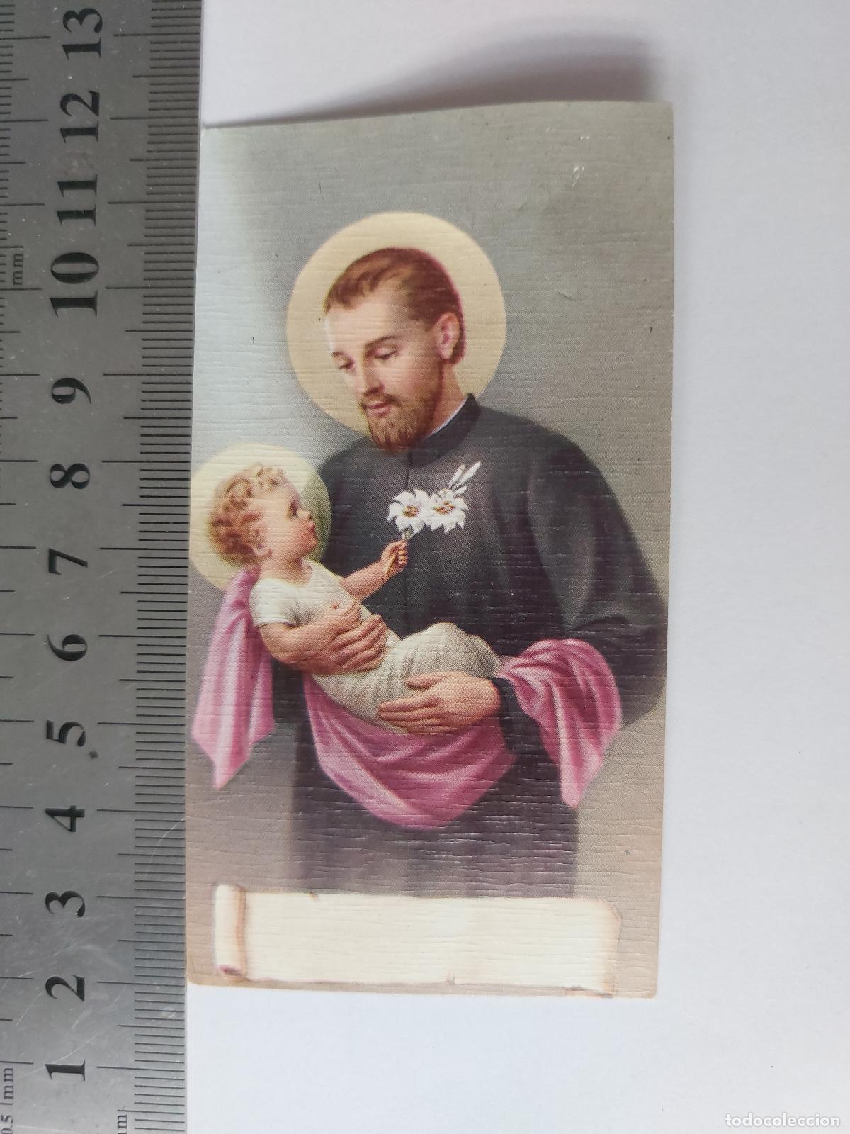 Postales: Estampa de San Antonio de Padua con el Ni&ntilde;o Jes&uacute;s