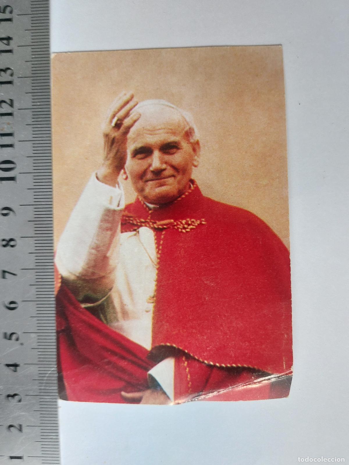 Postales: Estampa religiosa de Juan Pablo II con mensaje sobre la confesi&oacute;n