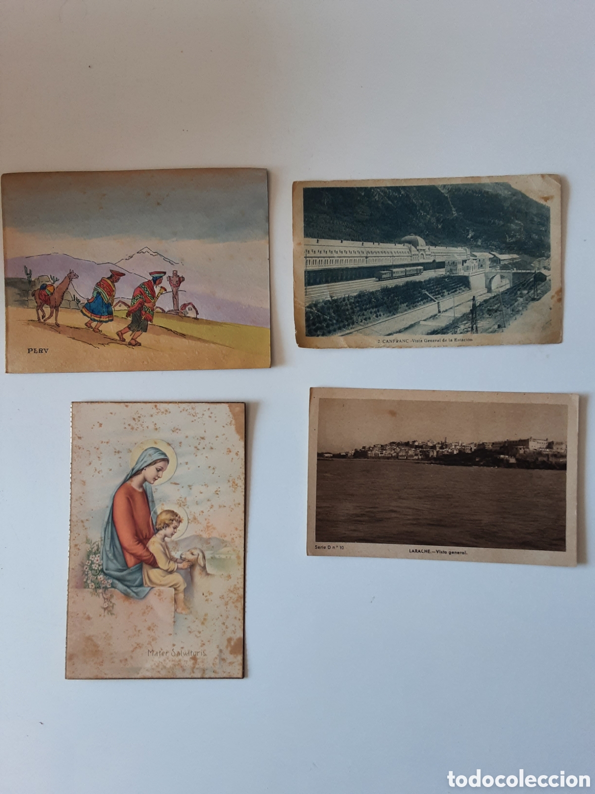 Postales: LOTE DD 4 TARJETAS POSTALES A&Ntilde;OS 40