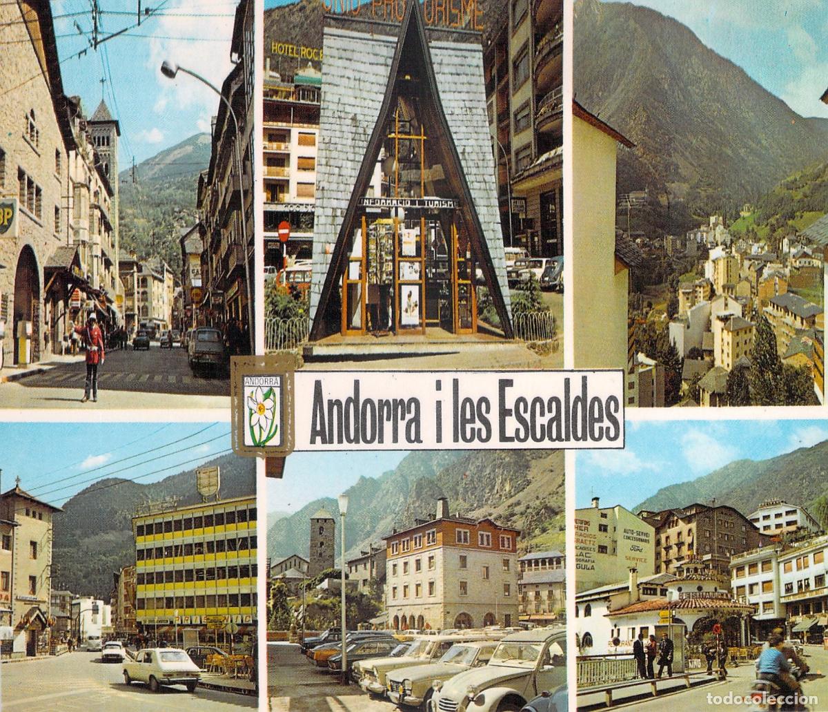 Postales: Postal de Andorra la Vella y Les Escaldes, Vistas del Pirineo