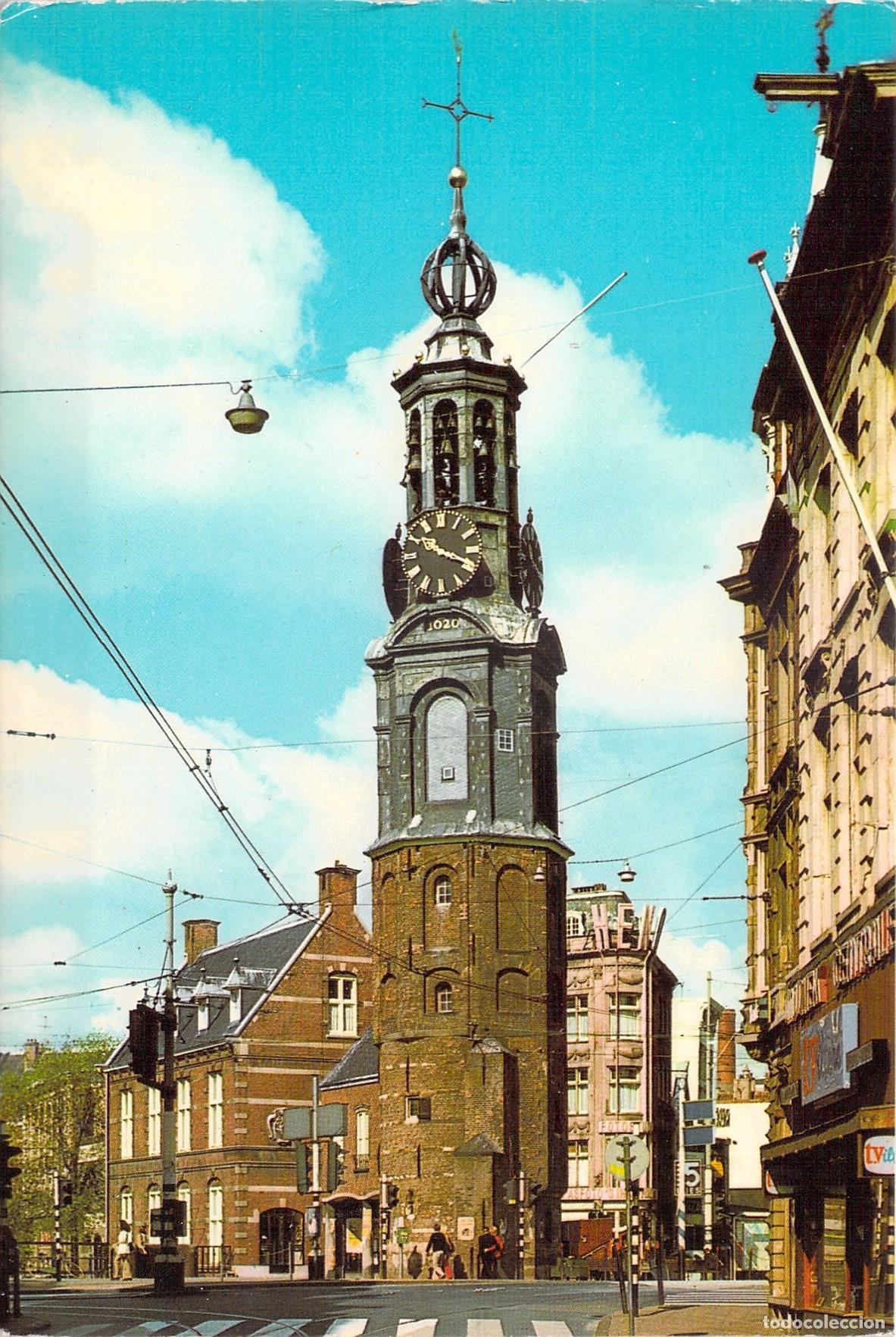 Postales: Postal de Munttoren &Aacute;msterdam Pa&iacute;ses Bajos