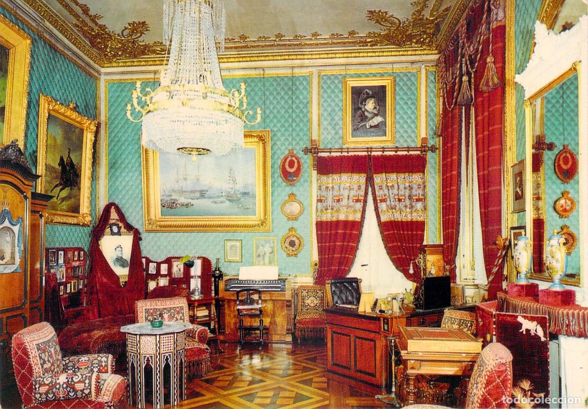 Postales: Postal del Despacho del Rey Oscar II en el Palacio Real de Estocolmo