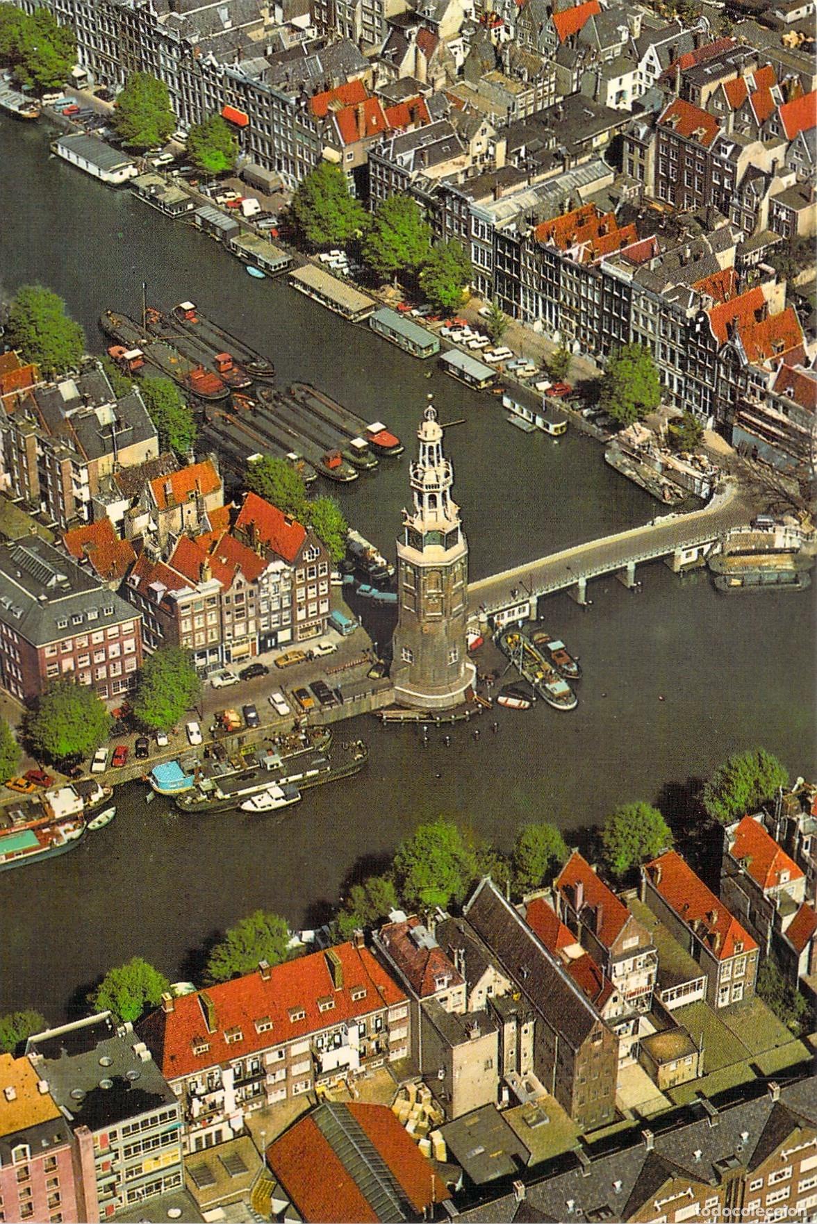 Postales: Postal de &Aacute;msterdam Vista A&eacute;rea de la Torre Montelbaan