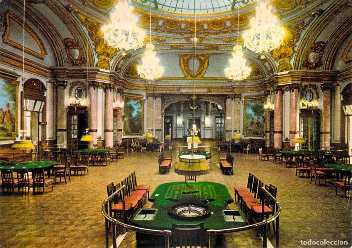 Postales: Postal de la Sala de Juegos del Casino de Montecarlo, M&oacute;naco