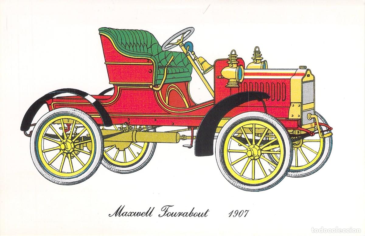 Postales: Postal de coche antiguo Maxwell Tourabout