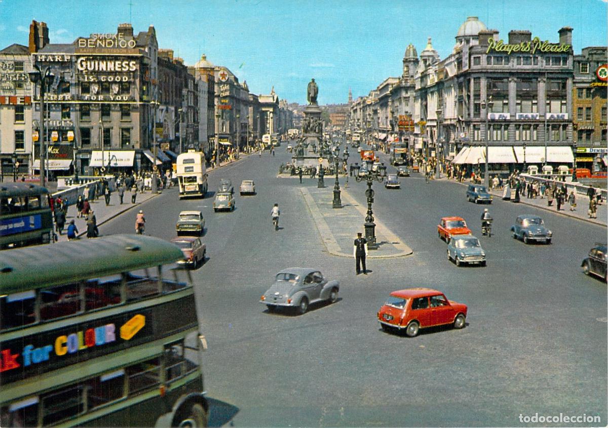 Postales: Postal de O'Connell Street en Dubl&iacute;n
