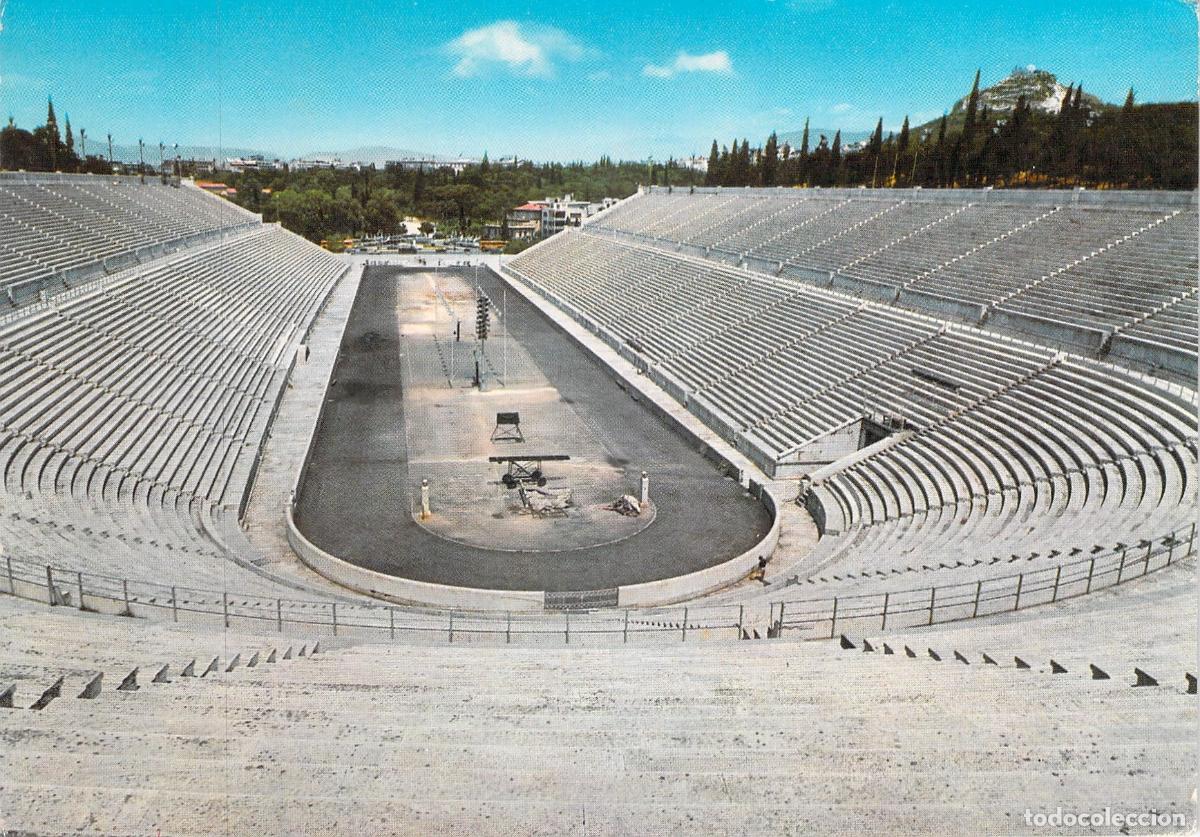Postales: Postal de Atenas, Estadio Panatenaico en Grecia
