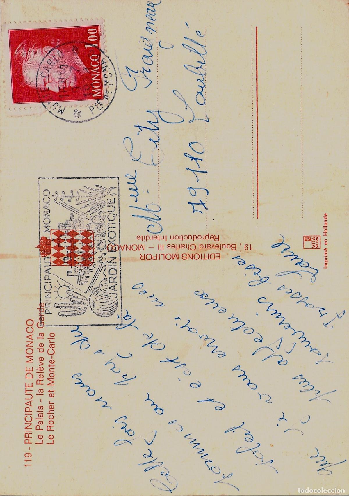 Postales: Postal de M&oacute;naco Palacio Principesco y Guardia Real - Foto 2
