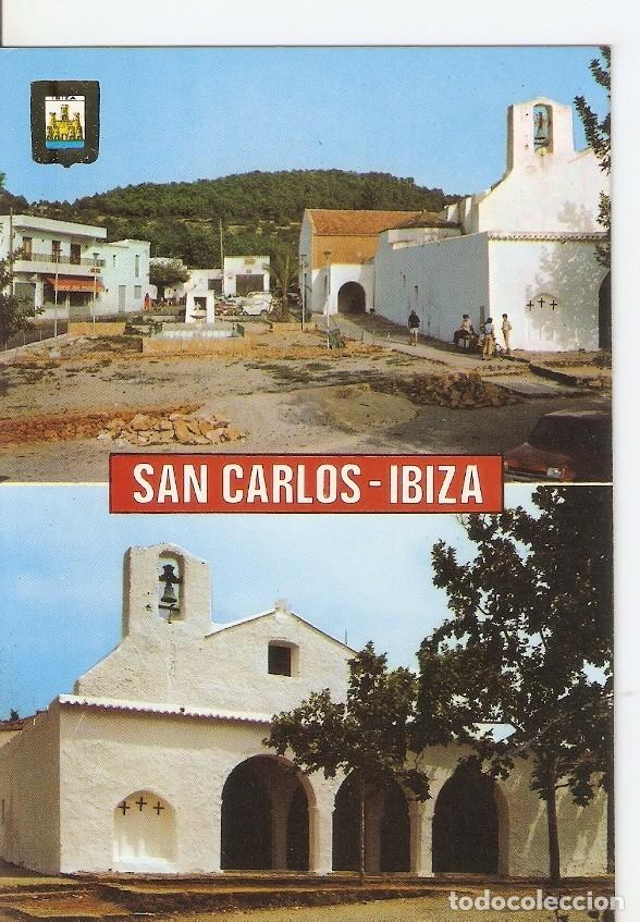 Postales: Postal 029782 : Ibiza. Isla Blanca. San Carlos. Iglesia - Varios