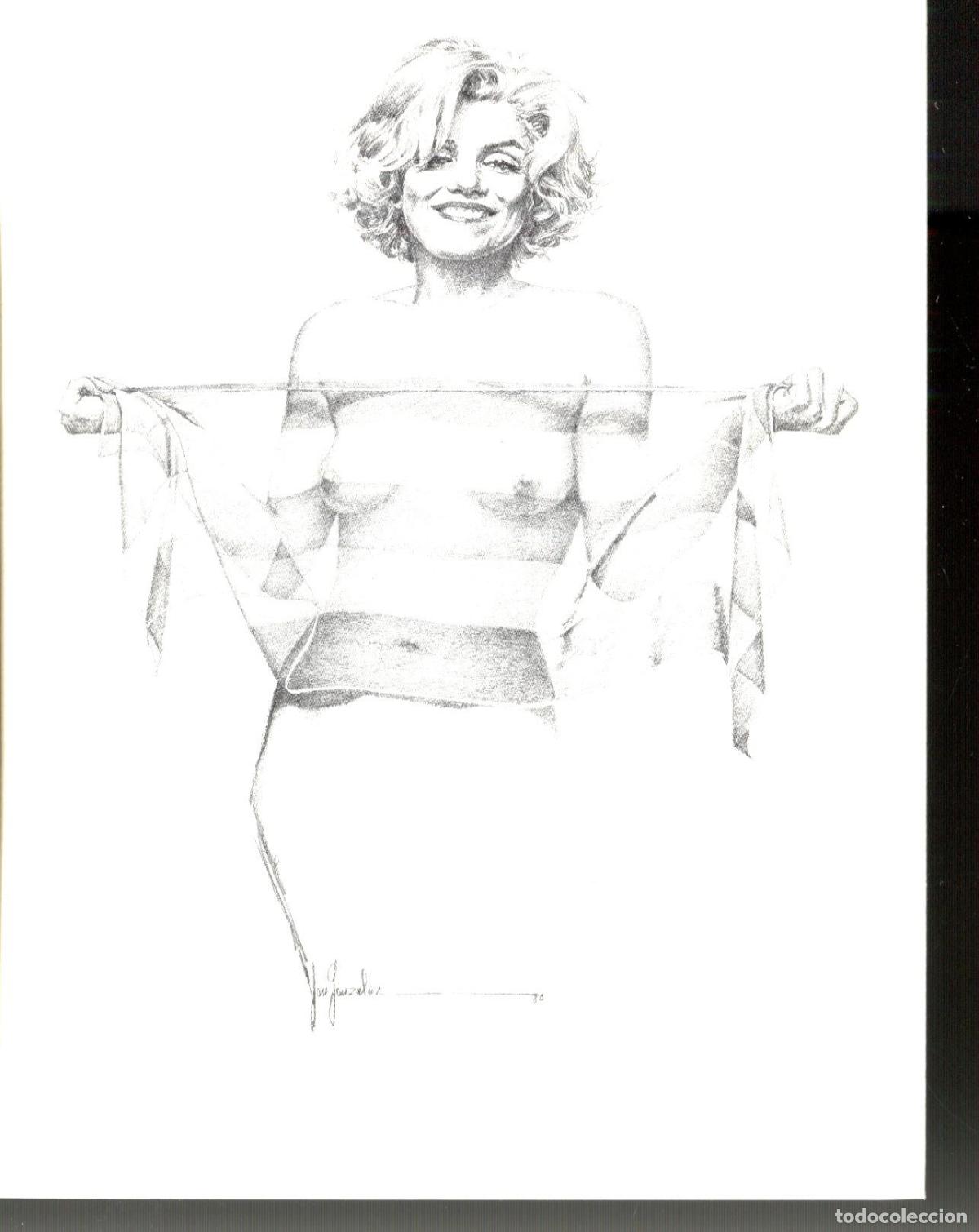Postales: Norma: Postal Marilyn Monroe de Pepe Gonzalez modelo 2 - Pepe Gonzalez