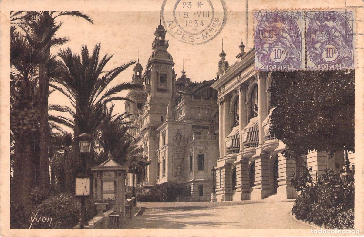 Postales: Postal de Monte Carlo Casino Costa Azul