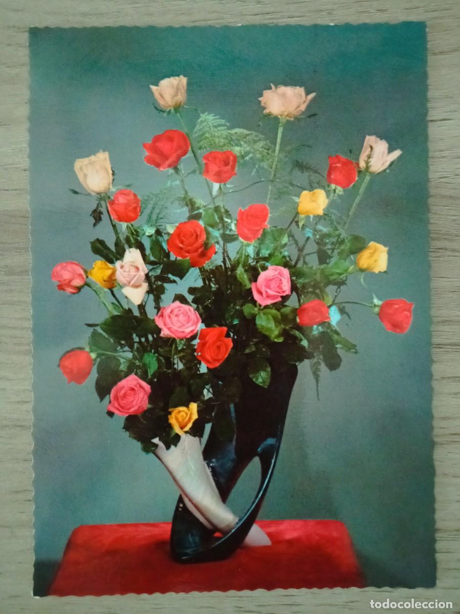 Postales: POSTAL FLORERO CON FLORES