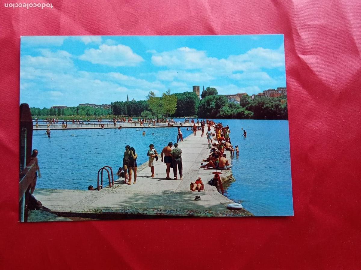 Postales: Postal Logro&ntilde;o - Piscinas en el r&iacute;o Ebro P.1174