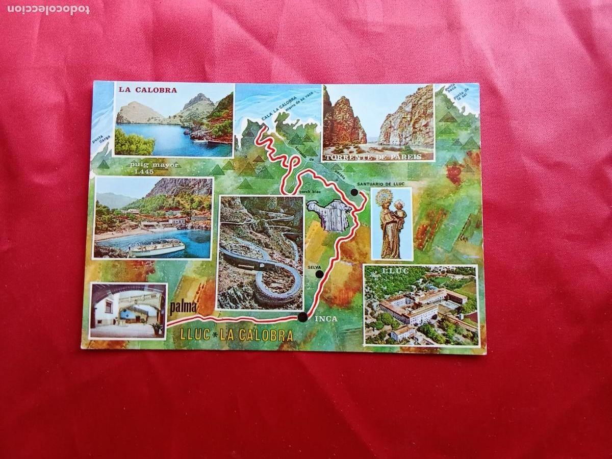 Postales: Postal Mallorca (Baleares) - Ruta: Palma, Lluc, la Calobra P.1178