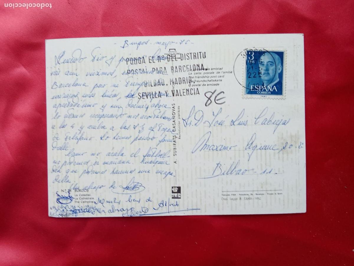Postales: Postal Burgos - La Catedral P.1185 - Foto 2